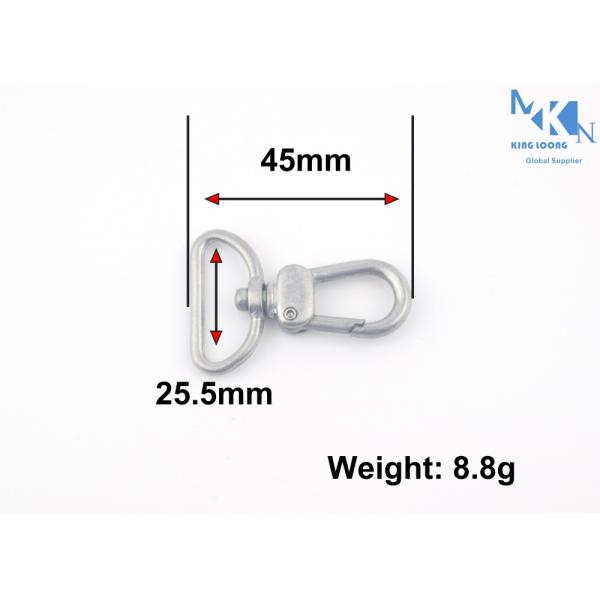 Customized Size Bag Snap Hook Zinc Alloy With Long Lasting Plating