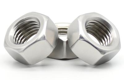 Plain Surface Stainless Steel Hex Nut , Grade 2 Unc Hex Nut ISO Certification