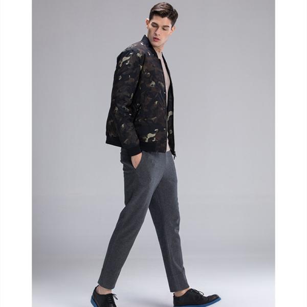 JH Polyester Military Combat Uniform Camouflage Mandarin Collar Cotton Filling