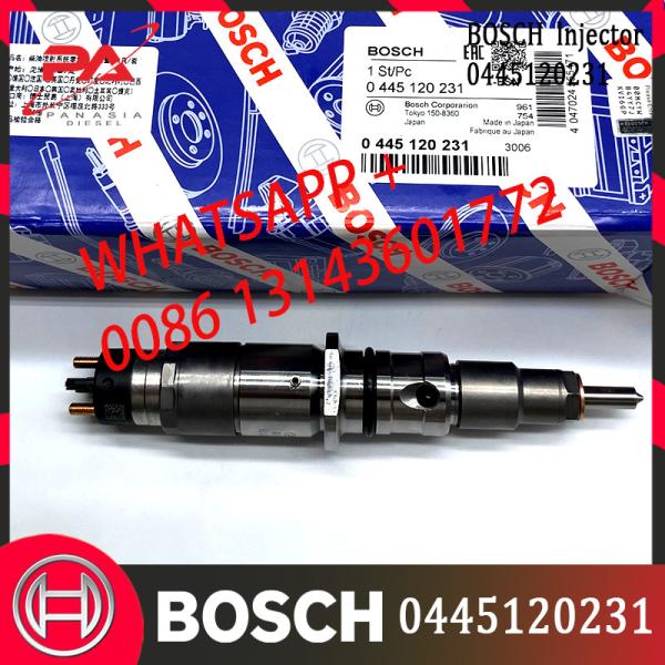 Injetor comum do trilho do injetor de combustível Bos-Ch 0445120231 0445-120-231 para o motor do combustível diesel