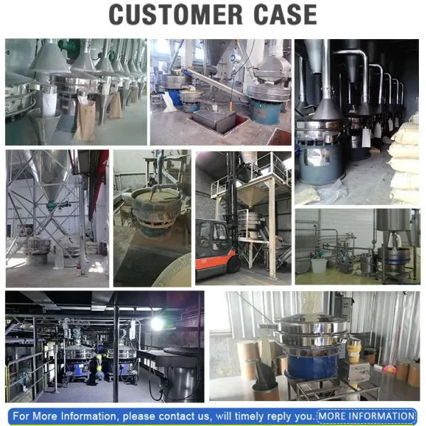 SUS304 Circular Vibrating Screen Separator For Industry Powder Sand