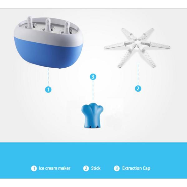 3 Holes Quick Pop Maker Delicious Popsicles Produced Within 6 Minutes