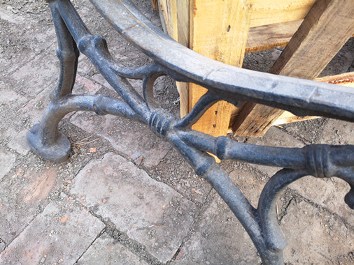 Antique Cast Iron Bench Legs Seat Frame European Art Design Anti - Aging