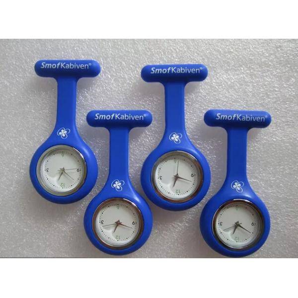 Chinese Movt SL68 Silicone Nurse Fob Watch Medical Watch Clip Printed Logo On Interchangable Watch Face For Doctors