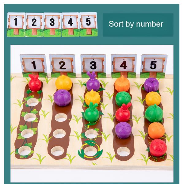 Farm Fruit Vegetable Plantation Early Educational Toy Color Classification Cup