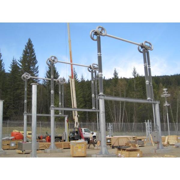 Vertical - Break High Voltage Isolator Switch Equipped With Insulators