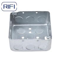 Boîte électrique OEM GI 1 et 2 Boîte de commutateur en métal gang pratique Boîte électrique carrée de 4 