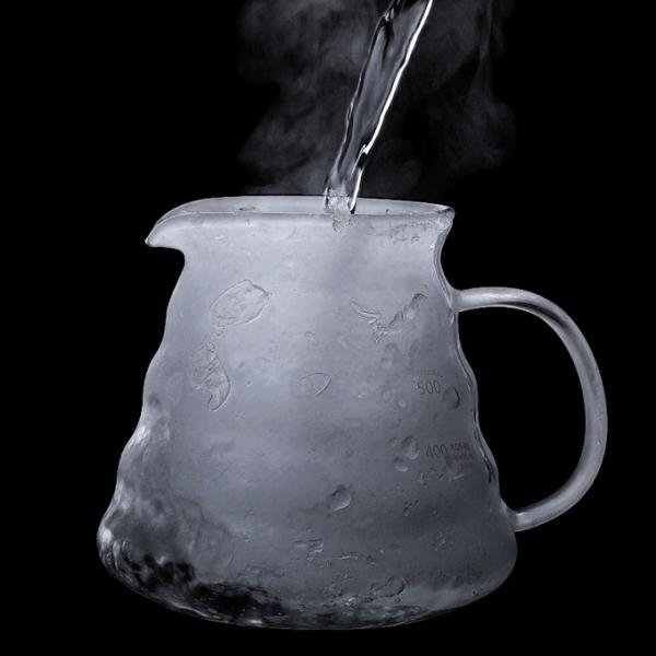 B2B 300ml Glass Pour Over Coffee Maker with Stainless Steel Filter&Wood Sleeve–Camping Brewing Pot