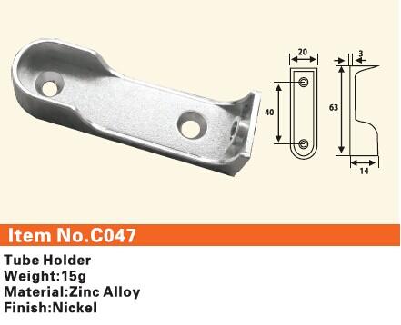 C047  Furniture connecting fittings:Tube Holder