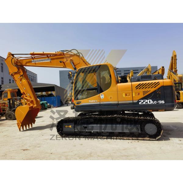 Excavateur Hyundai 220 220-9 d'origine coréenne d'occasion de 2019 avec une masse opérationnelle de 22 tonnes