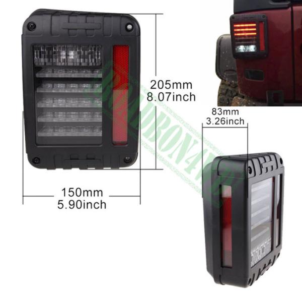 LED Rear Stop Reversing Lamp 12V 24V Tail Light for Jeep Wrangler JK For Wrangler Tail Lights Rear Brake Reverse Lamps