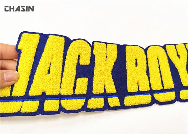Cool Name Chenille Embroidery Letter Patches For Varsity Jackets
