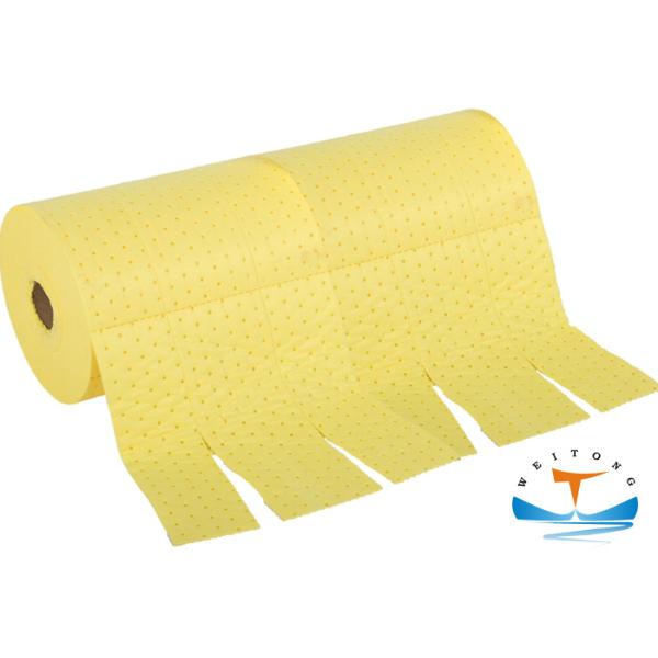100 Pp Industrial Oil Absorbent Chemical Absorbent Rolls 40CMx50CM Size
