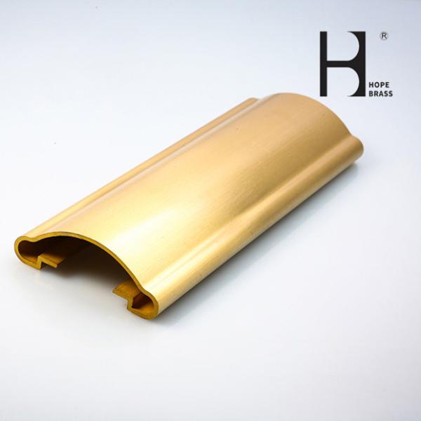 ISO9001 Anti Corrosion Brushed Brass Handrail For Staircase