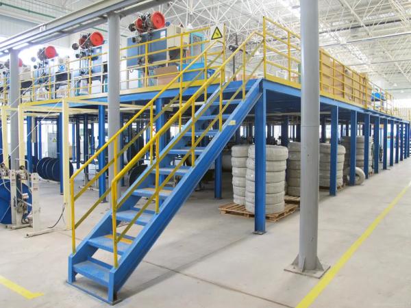 Customized Warehouse Heavy Duty Steel Mezzanine Floor Rack Metal Mezzanine Platform Shelf