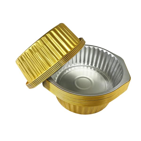 Pet Food Packing Aluminum Foil Turkey Trays Disposable Foil Baking Pan Round Oven Container