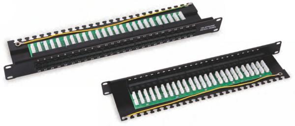 Voice Patch Panel ZCPP197-25/50 ports blank , Date Center Accessories , from China Manufacturer - Zion Communiation