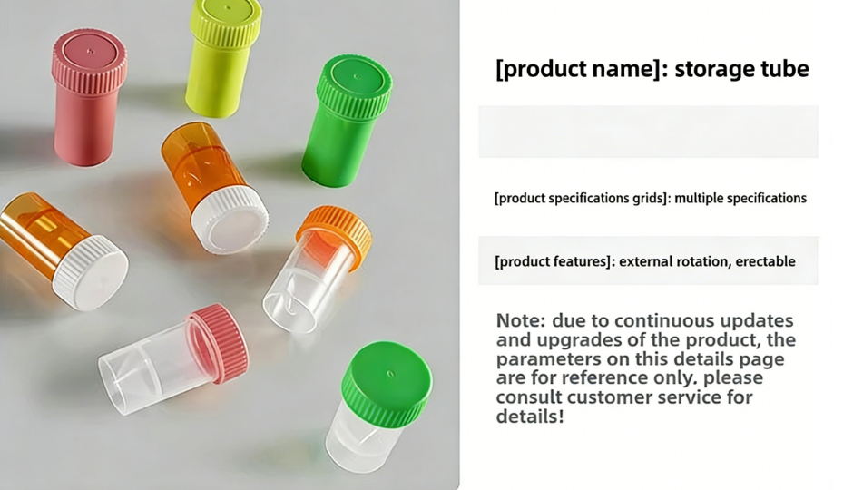 10ml 15ml 50ml Lab Sterile High Speed Self Standing Conical Plastic Centrifuge Tube Cryo Size