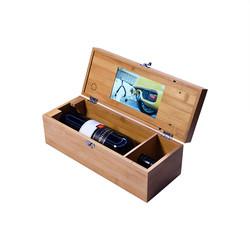 Emballage visuel d'affichage à cristaux liquides de boîte de brochure d'affichage de 7 pouces pour la marque de vin