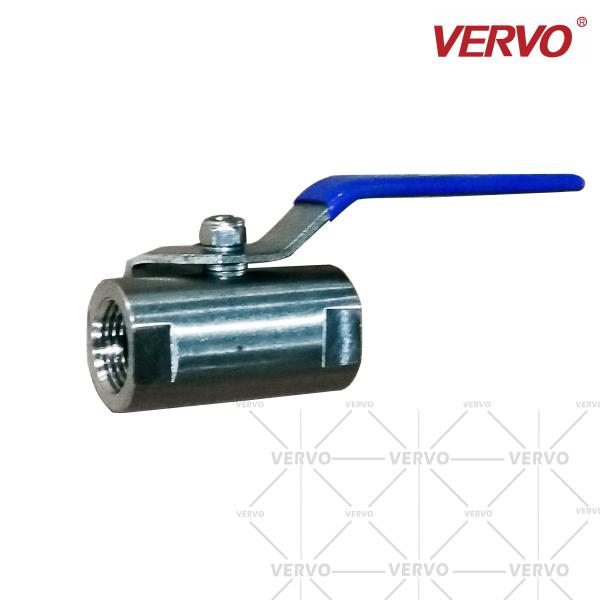 DN25 Bar 1 Piece Ball Valve One Piece Type Stainless Steel Soft Seal Internal Thread Ball Valve Side type API608