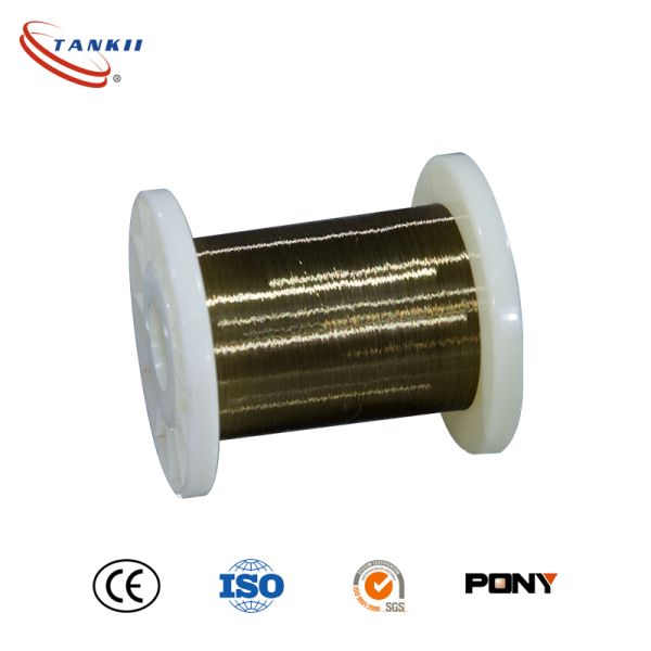 Enameled pure nickel wire dia0.08mm 240℃ for winding of automotive micro sensor components