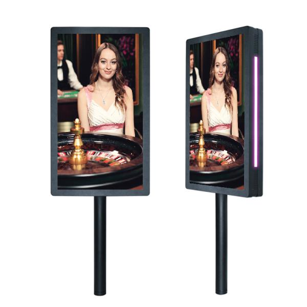 Display LCD de dois lados de 27' de alto brilho com sistema de montagem