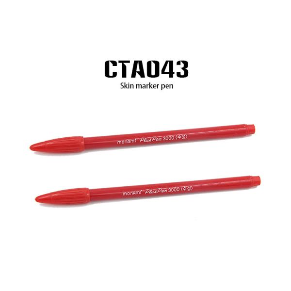 Permanent Makeup Tattoo Accessories , Red Skin Marker Pen Lip Tattoo Use