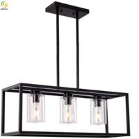 Lumière pendante nordique d'Art Baking Paint Black LED de maison de lumière de pendant de fer