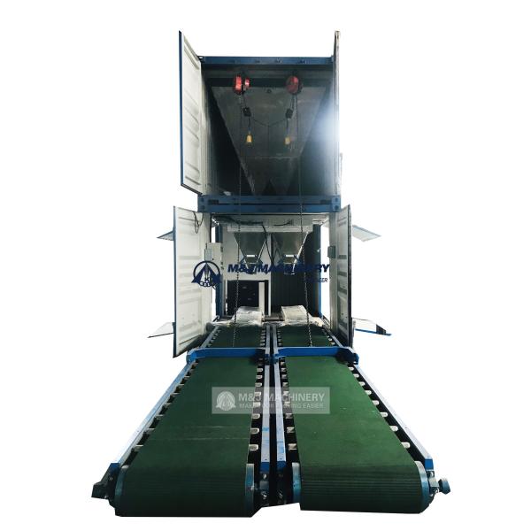 Electric Driven Containerized Mobile Weighing and Bagging Machine System