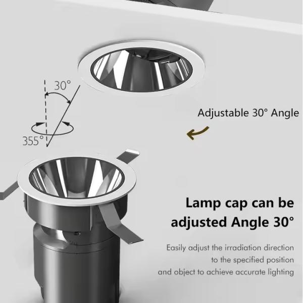 LED Cabinet Spot Light 15W Frame Round LED Ceiling Lamp AC Neon Spot Light