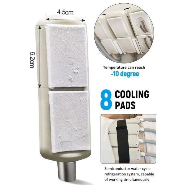 Non-invasive Body Slimming 4 Cooling Pads Cryo Membrane Fat Freezing Professional Machine Cool Sculpting Salon Massager Device