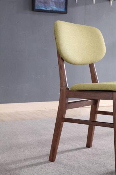 Fabric Modern Fashion Design Ash Wooden Dining Chair