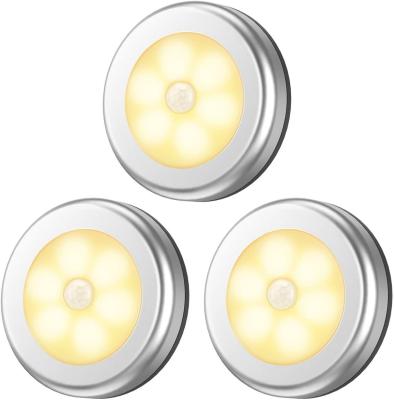 CE 26mm Wireless Round Led Night Light Cabinet Battery Night Lamp