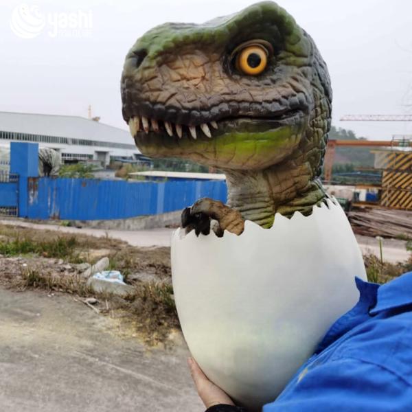 Silicone Dinosaur Egg Puppet Interactive Customized For Party