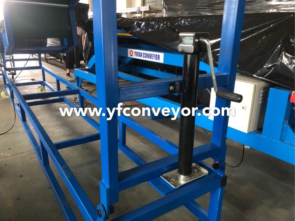 Factory custom Inclined Belt Conveyor System,Adjustable Height Belt Conveyor