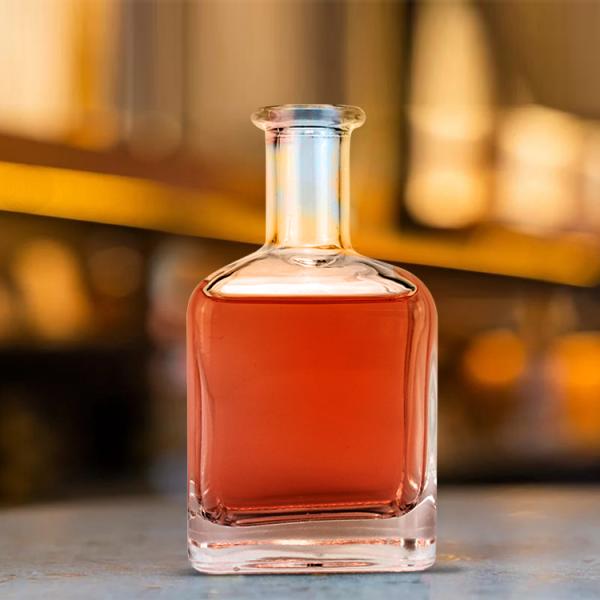 Customizable Logo Accepted 350ml Glass Bottle for Wine Spirit Liquor