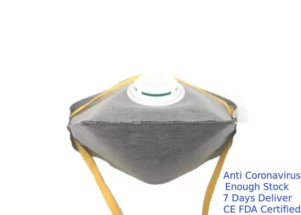 Lightweight Activated Carbon Dust Mask Anti Odors With Exhalation Valve