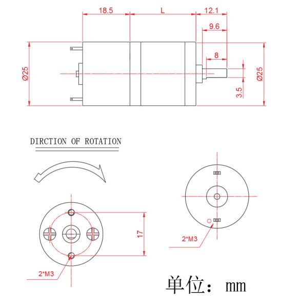 ASLONG Mini Metal Gear Motor JGA25-310 25mm High Torque Low Speed Metal Gear Low Speed Small Motor 12V DC Motor