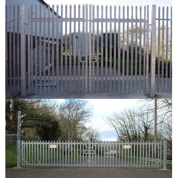 Decorative Steel Palisade Fencing Easy Installation Heavy Duty Anti Climb