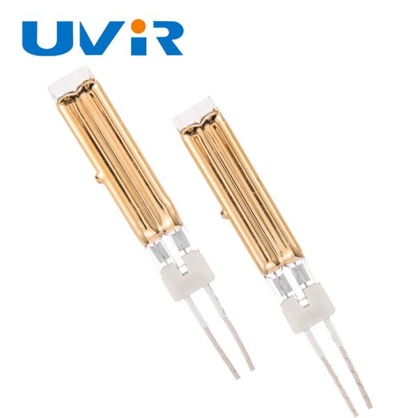 Gold Plated Twin Tube Short Wave Infrared Heating Lamp 400-6000W