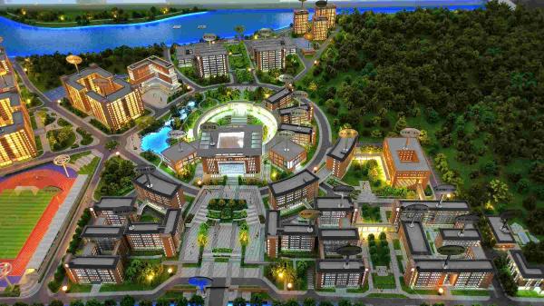 1:150 University Campus Models School Scale Model For Architecture