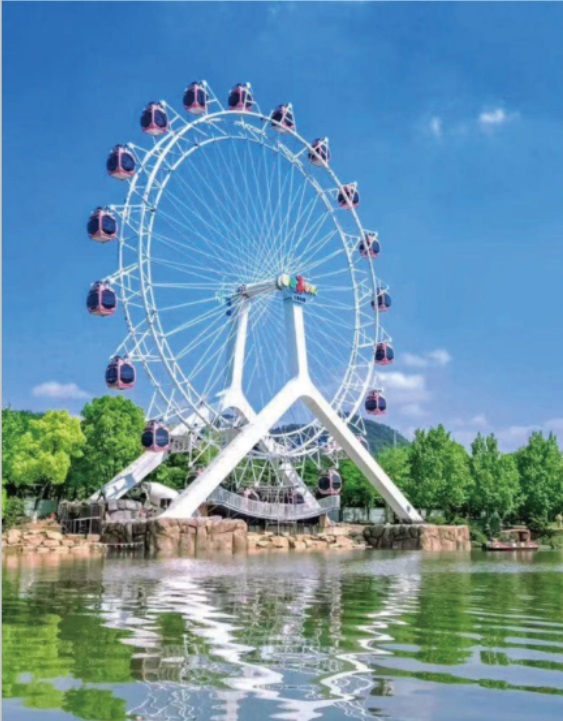 Big Herringbone Observation Ferris Wheel Theme Park 120 Passengers 39m