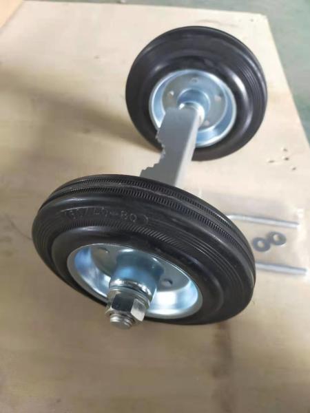 Sliding Gate Caster Wheel Heavy Duty Rubber Wheel with Universal Mount Plate 220lbs