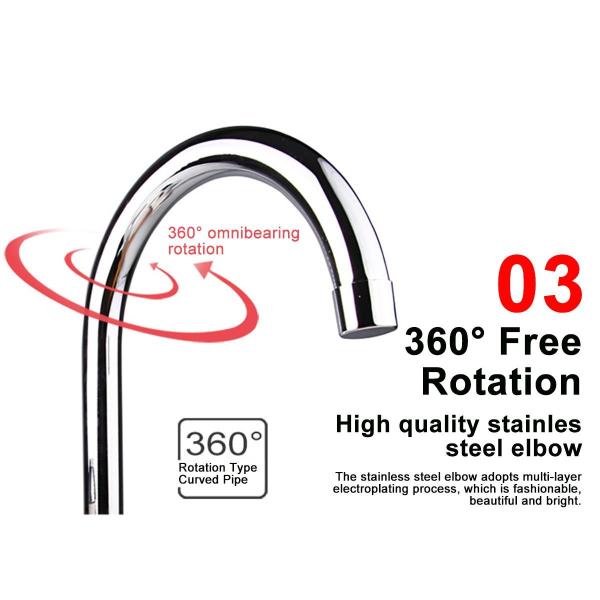 Индикаторная лампа держателя палубы Faucet немедленного водопроводного крана 30C-60C электрическая