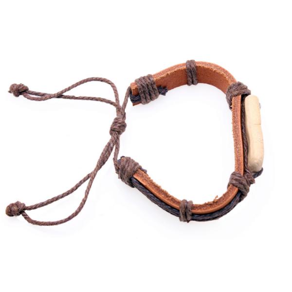 Couples Valentines Day jewelry wholesale leather bracelet wholesale pottery stone mandrel