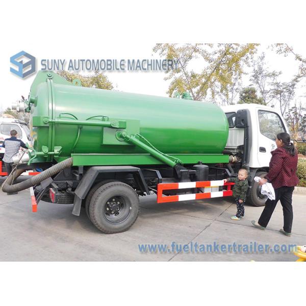 Foton 8CBM 8000L 8M3 Vacuum Tank Truck Cummins 140hp , 4x2 Sewage Suction Truck