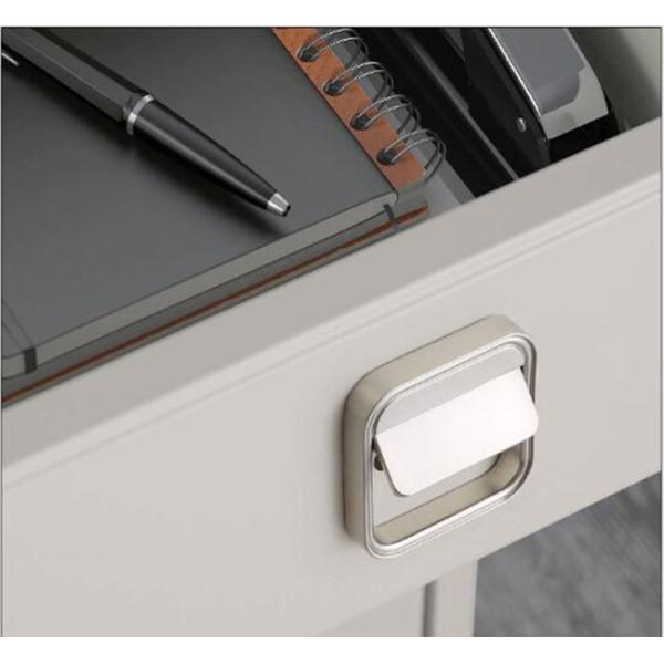 Brush Black Hidden Drawer Pulls Kitchen Cabinet Knobs / Closet Square ring Pulls Furniture Fittings