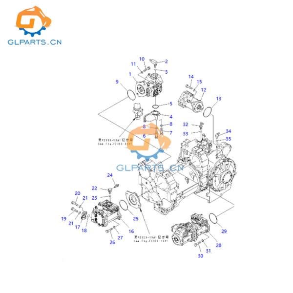 708-1H-00111 Buldadera bomba hidráulica D155AX GC380F 708-1H-00030 708-1H-01031