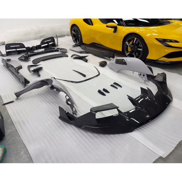 N Style Lamborghini Body Kit Carbon Body Kit Front Lip Side Skirts Spoiler Rear Diffuser