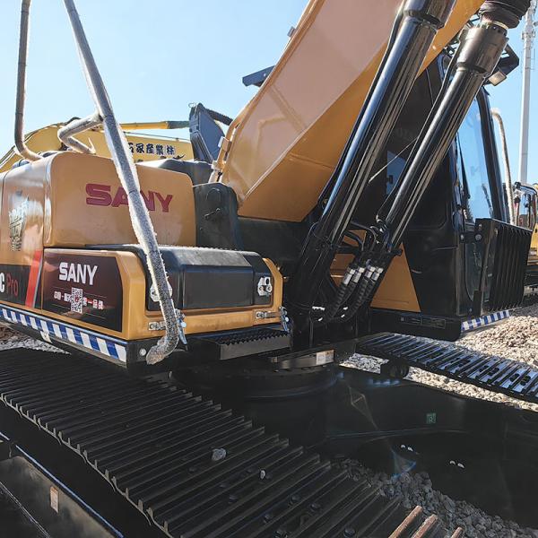 Middle Size SY205 Used SANY Excavators 118kw Rated Power Mitsubishi 4M50 Engine
